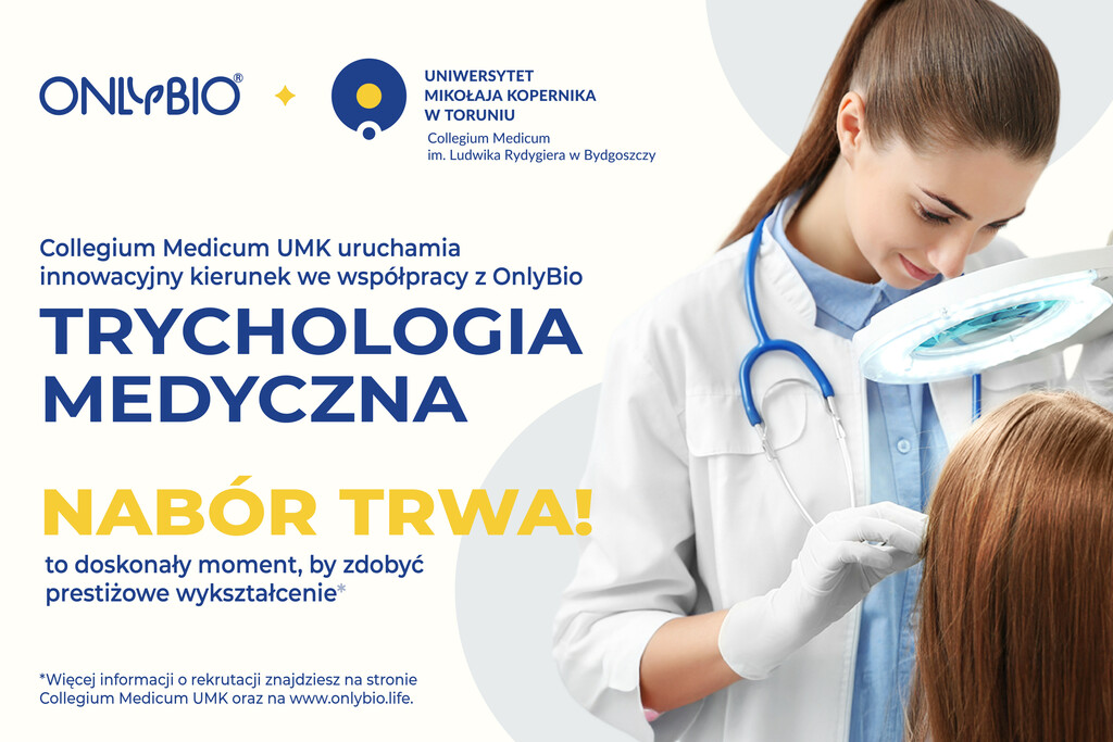 Collegium Medicum UMK uruchamia kierunek z zakresu trychologii medycznej we współpracy z OnlyBio